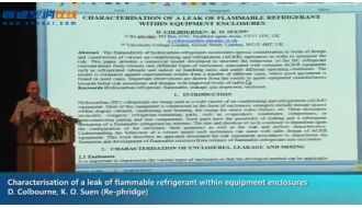 19-Characterisation of a leak of flammable refrigerant within equipment enclosures
