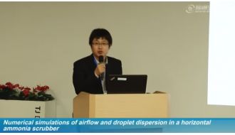 Ventilation201514-Numerical simulations of airflow and droplet dispersion in a horizontal ammonia scrubber