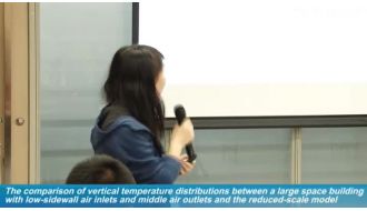 Ventilation201515-The comparison of vertical temperature distributions between a large space building with low\sidewall air inlets and middle air outlets and the reduced\scale model